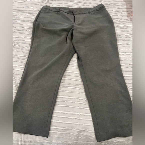 CJ Banks Pants - Gray slacks with pockets and belt loops